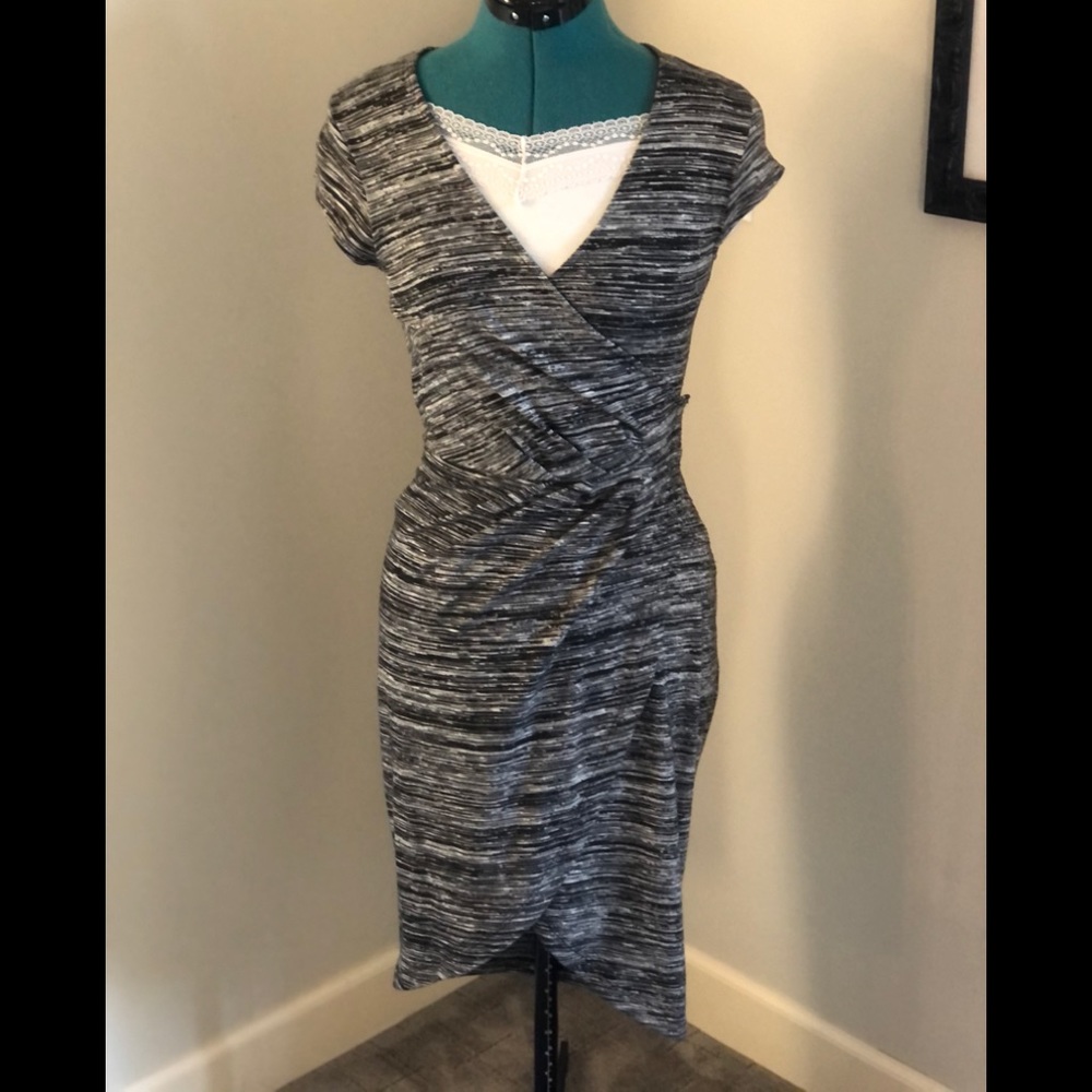 FRENCH CONNECTION jersey wrap dress